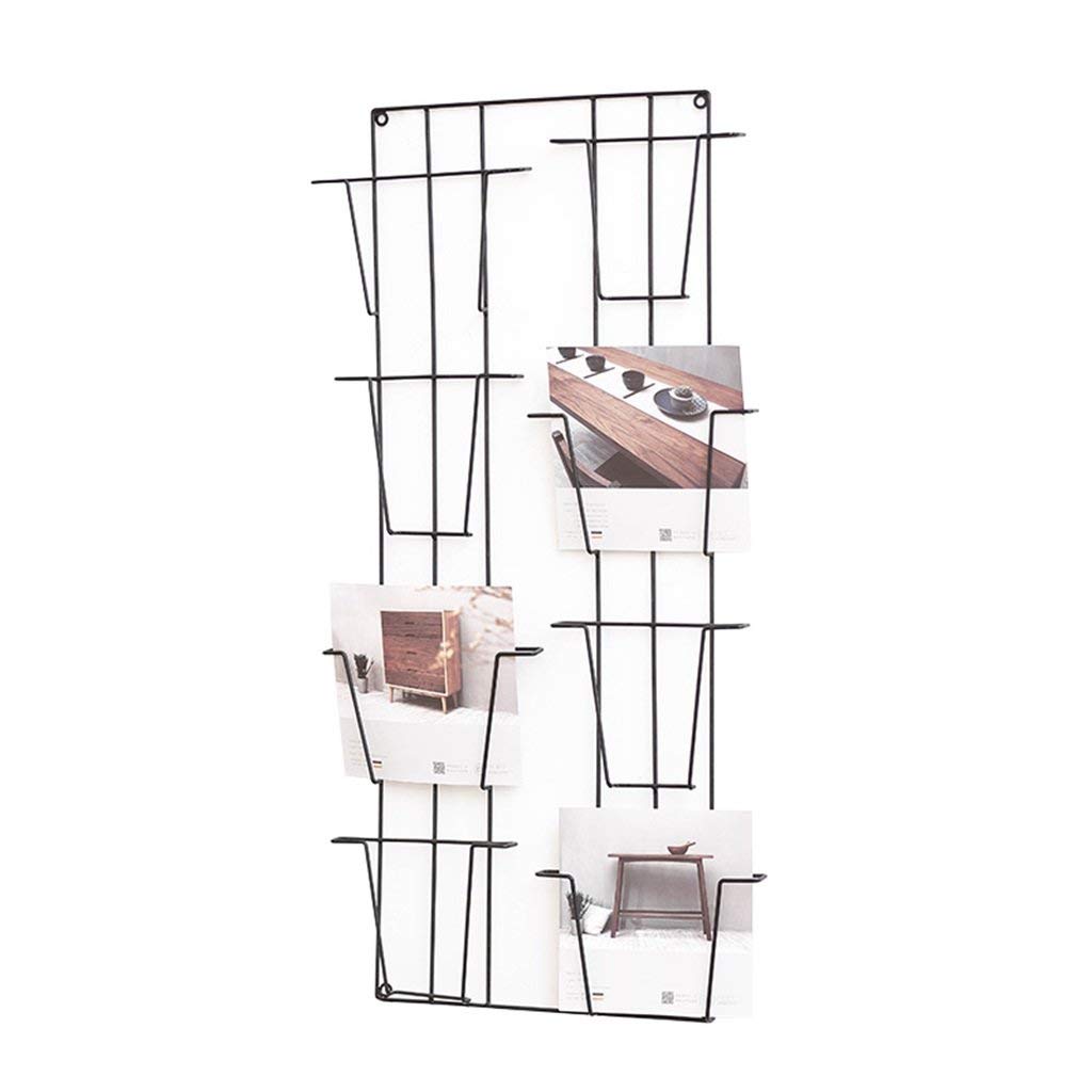 Porte-revues minimaliste pour salon et bureau : l'étagère murale design nordique en fer