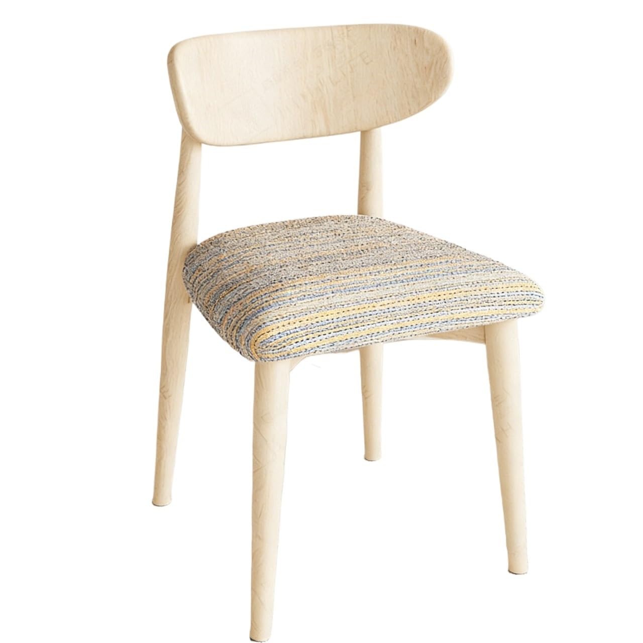 Housse de siège pour chaise de bureau élastique jacquard x4 jaune