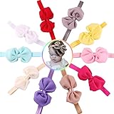 Qandsweet Baby Girl's Headbands Chiffon Hair Flower (10pack 3.7