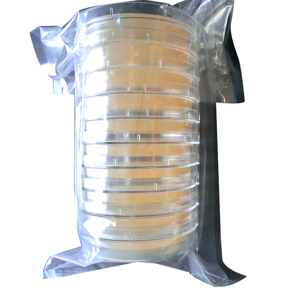 UKCOCO 10 Stück Agar Petrischplatten, Platten aus Kunststoff, Petroleumplatten, Agar R2a Petroleumplatten, Verwendung und Agar Medien Biologische Bestimmungsgeräte