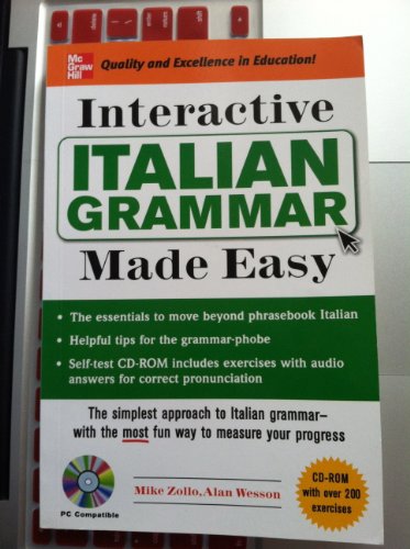 Interactive Italian Grammar Made Easy w/CD-ROM