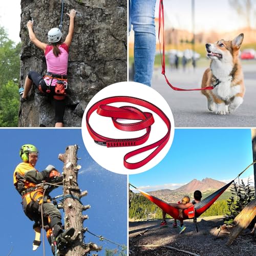 18mm Nylon Climbing Sling Runner 23KN-CE2008 EN566 Certified Webbing Straps (Red-2pcs, 60cm) - image 6
