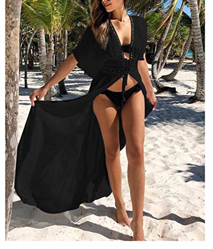 Wander Agio Womens Bikini Cover Ups Beach Coverup Swimsuits Sunscreen Long Top2