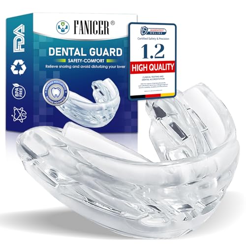 Protector Bucal Nocturno para Bruxismo,Previene Rechinar Dientes y Ronquidos,Protector Bucal Para Dormir, Protección Dental,para Hombres y Mujeres