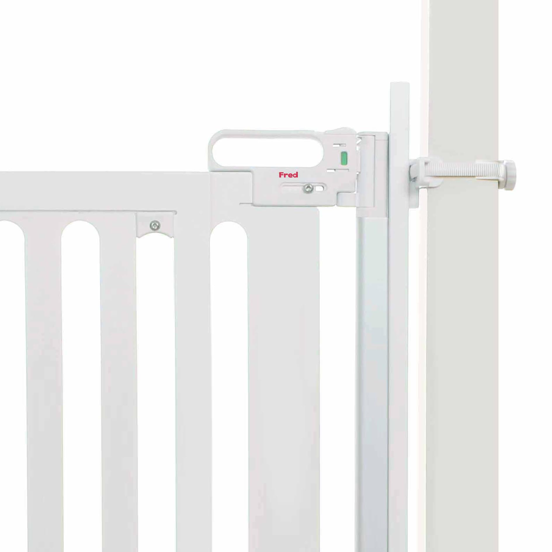 Cheeky Rascals Ltd Pure White Fred Safety Universal Stair Post Fitting Kit, Fit Any Stair Gate Against Stair Posts, Newel Posts And Balusters