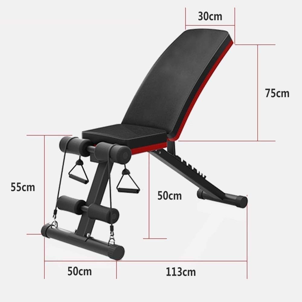 Adjustable Weight Bench Sit-up Board Foldable Workout Bench for Home Strength Training Gym Incline Decline Bench for Full Body Exercise