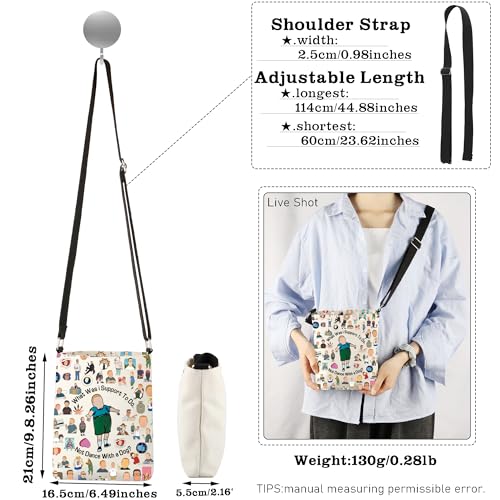 CMNIM Family Animated TV Series Merch B Crossbody Bag B Quote Inspired Shoulder Purse Cartoon TV Show Gifts for Fans4