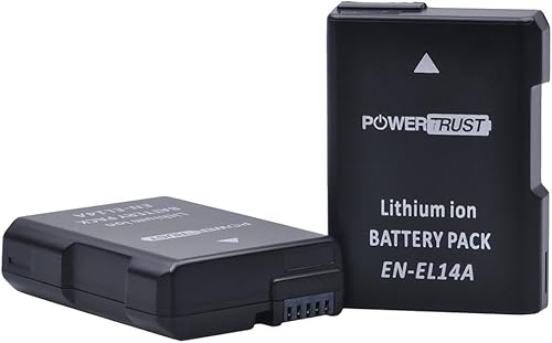 Miniatura 6 de Paquete de 2 baterías EN-EL14 EN-EL14A y cargador USB dual para Nikon D5600 D5500 D5300 D5200 D5100 D3500 D3400 D3300 D3200 D3100 Df Coolpix P7800