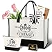 Giftota 18. Geburtstag Geschenk Mädchen – Vintage 2008 Canvas Einkaufstasche Tragetasche & Kosmetiktasche Set mit Grußkarte – 18. Geburtstagsgeschenk für Tochter, Schwester oder Nichte für Frauen