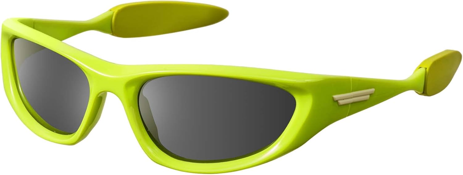 mosanana Wrap Around Y2K Sunglasses for Women and Men Model Freak