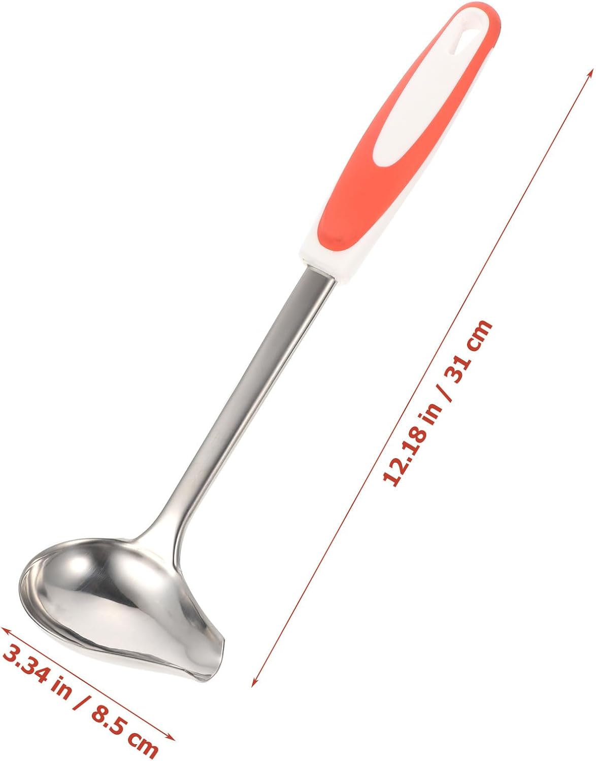 Stainless Steel Gravy Spoon with PP Handle for Restaurants