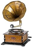 nostalgie trichtergrammophon Stil: Antikstil aubaho Nostalgie Grammophon Schellackplatte Gramophone Trichtergrammophon antik Stil