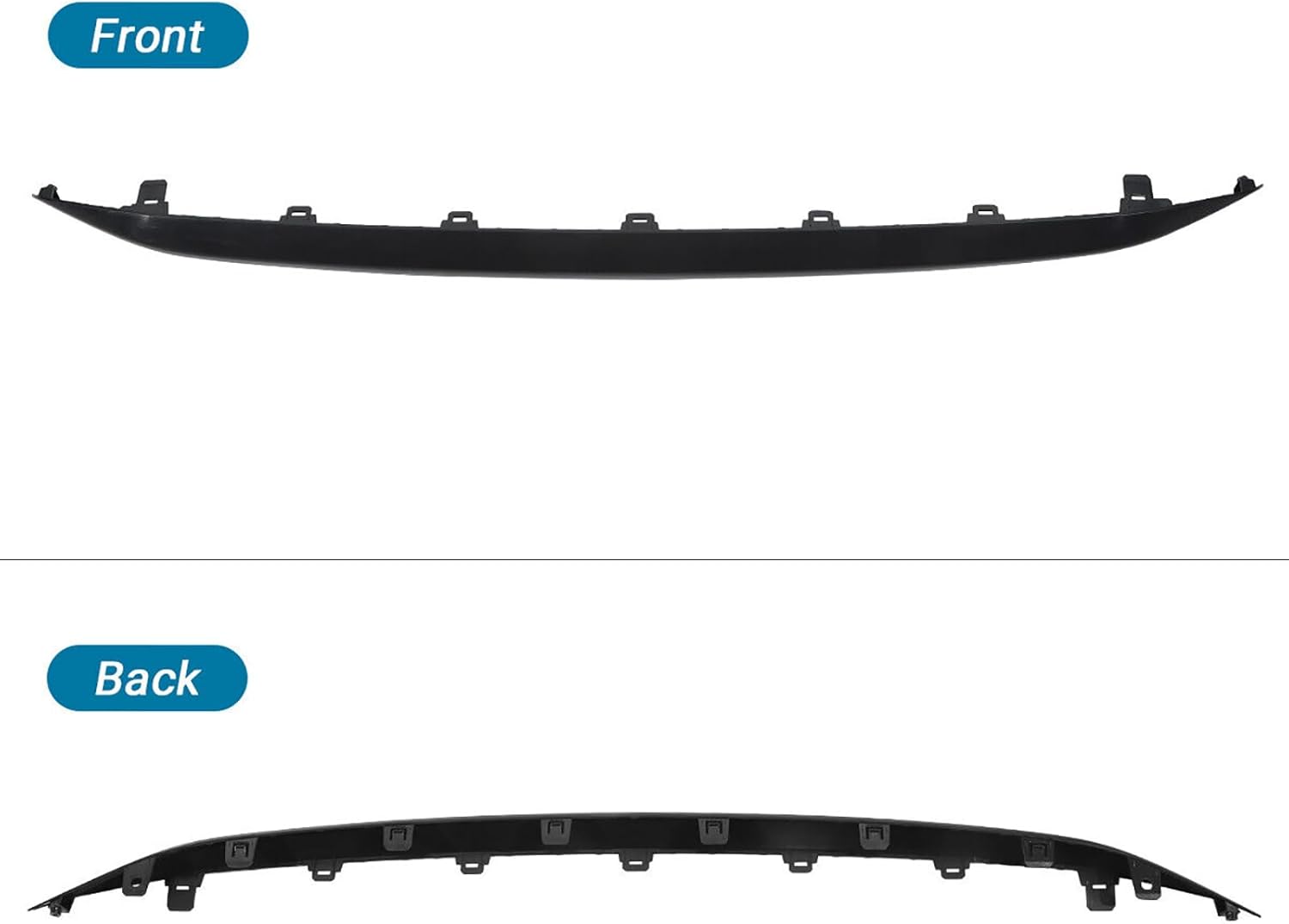 Rear Lower Bumper Molding Trim Black Plastic Fit for 2020-2021 T-Y-TA Corolla LE