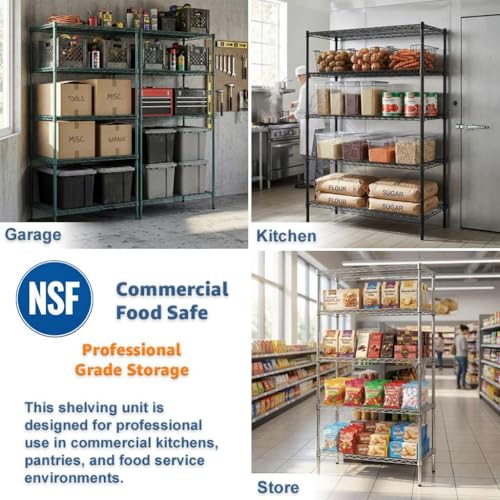 Zedfire NSF Chrome Wire Shelving 12\"x36\" (4-Pack) Heavy Duty Metal Replacement Shelves for Rack - Thumbnail 6