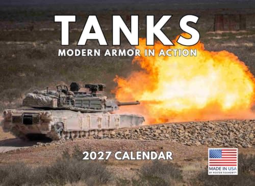 Military Tank Calendar 2027 Monthly Wall 12 Month