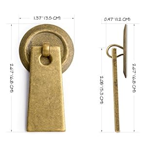 Hardware Philosophy Art Deco Leaf Brass Hardware Pulls 27 Inches Set of 2 Architectural Interior Design Furniture Cabinet Customization Hardware