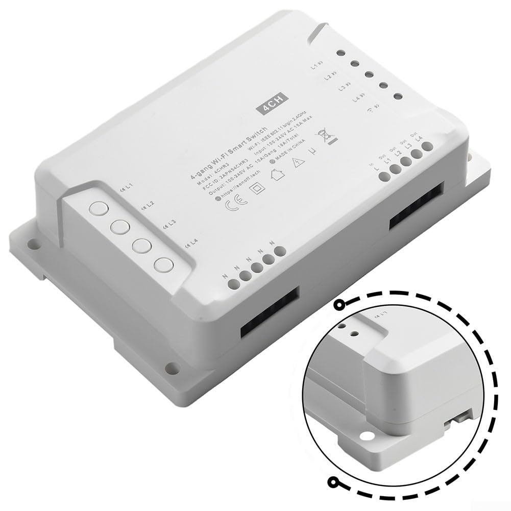 Smart-Lichtschalter-Modul, kabelloser WLAN-Smart-Lichtschalter, 4-K Smart Switch Steuerung für 4CH R3 für 4CH PRO R3 (für 4CH R3)