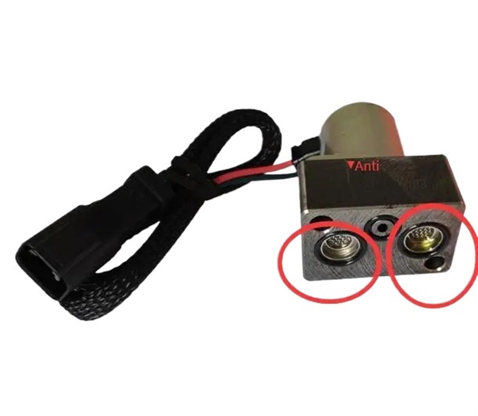 Zbbladm One Color 702-21-57400 7022157400 For Excavator Pc350-7 Pc300-8 Pc400-7 Pc400-8 Pc450 Solenoid Valve Hydraulic Pump Solenoid Valve(2 Hole Anti Jamming)