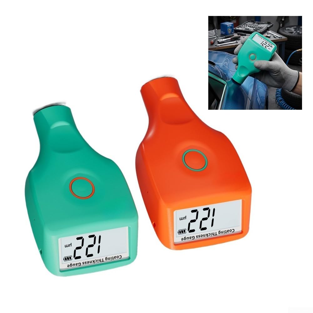 Schichtdickenmessgerät mit LCD Display Grün Orange für akku Schichtdickenmessgerät(orange)