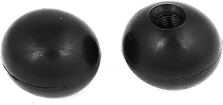Lon0167 New M8 x Featured 32 Black Plastic Reliable Efficacy 8mm Threaded Ball Shape Handle Control Knobs 2PCS(id:e73 b1 40 32a)