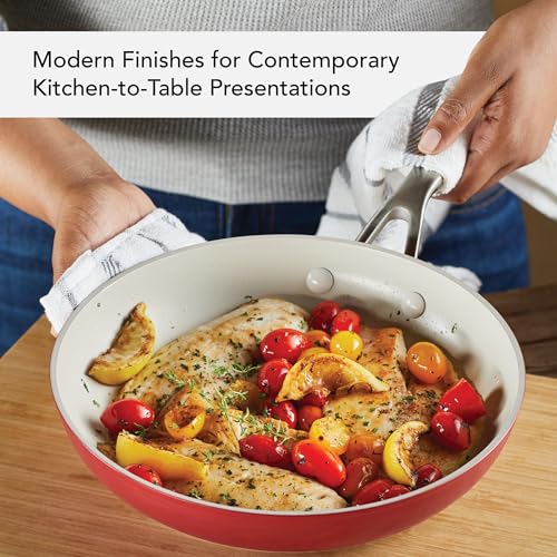 Image of KitchenAid Hard Anodized Ceramic Nonstick Frying Pan /Skillet, 10 Inch - Empire Red