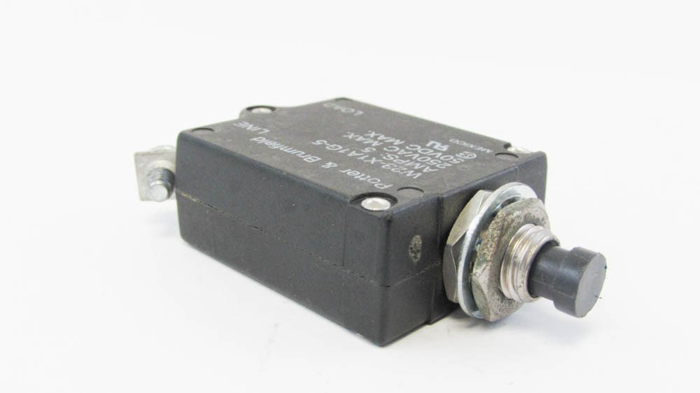 TE CONNECTIVITY/POTTER & BRUMFIELD W23-X1A1G-5 Circuit Breaker, Thermal, 1P, 250V, 5A