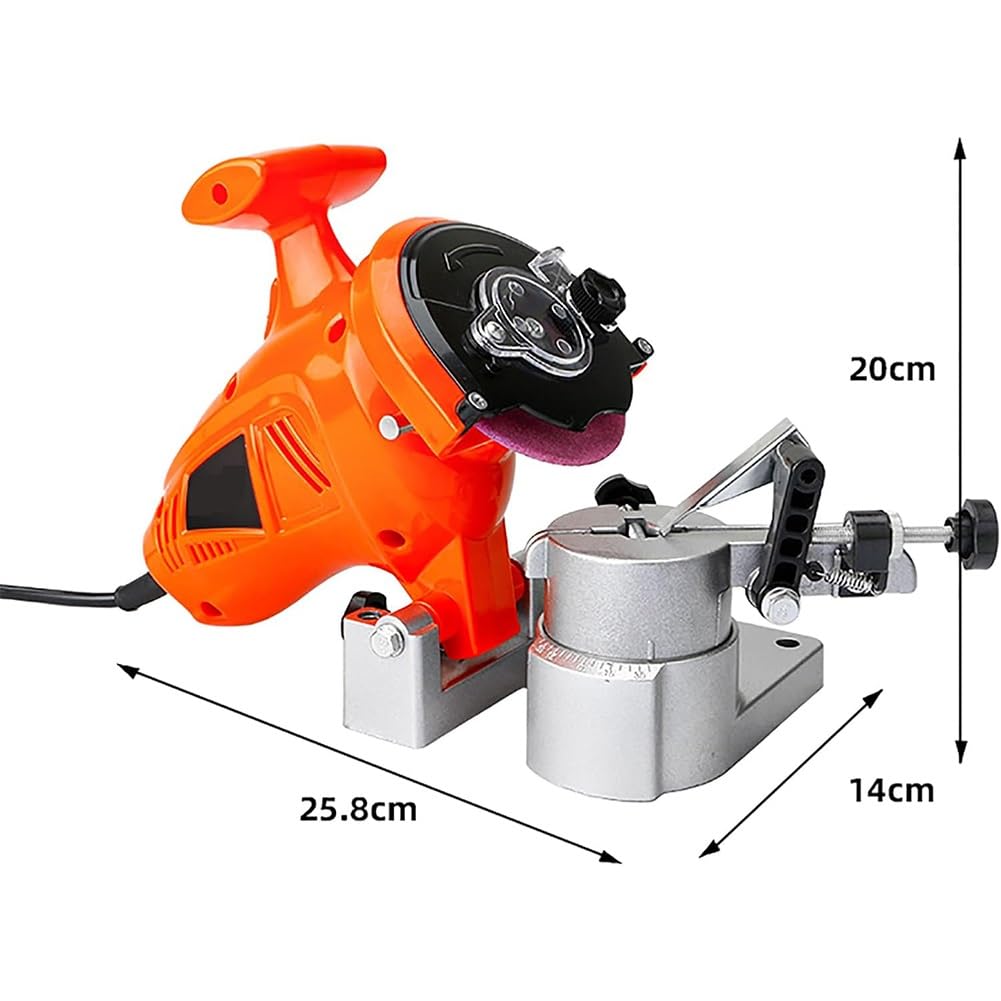 Afilador de Mesa para Cadenas de Motosierra | Con 3 Discos de Amolado, Velocidad de Rotación de 8.400rpm