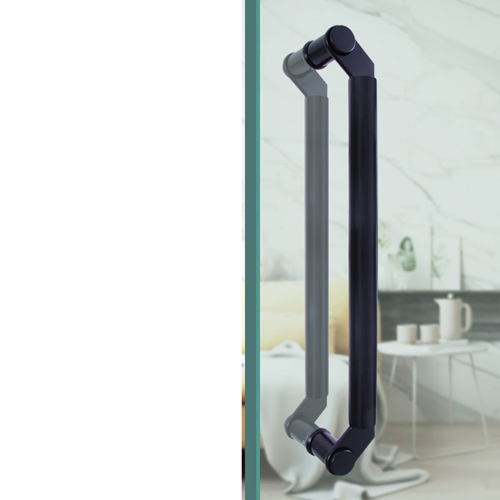 Poignée de porte coulissante en verre pour cabine de douche en inox