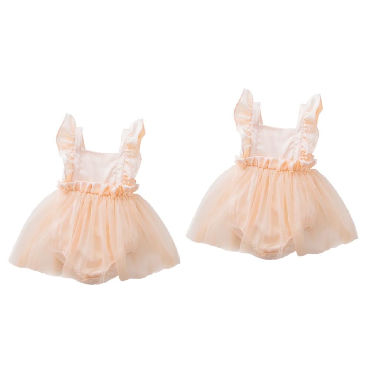 ifundom 3 Uds Vestido Mameluco Con Manga Voladora Ropa De Bebé Para Niña Nailon