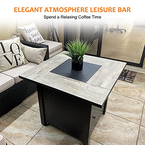 image for CAMPLUX ENJOY OUTDOOR LIFE Camplux Propane Fire Pit Table, 30 Inch Out