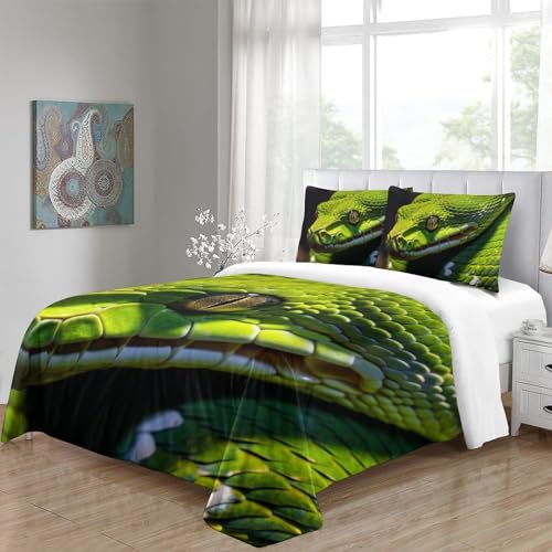 Parure de lit serpent 3D King de qualité supérieure en microfibre douce et résistante - 7