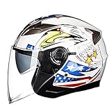 【Casco alla moda ideale】: i mezzi caschi da moto da uomo e da donna sono caschi da moto ideali per coloro che desiderano un casco più comodo, elegante, compatto, leggero e completamente funzionale.