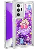 Pncljq for Note 20 Ultra Case Bling Glitter Liquid Quicksand Cute Cartoon Character Kawaii Anime Funny Sparkle Protective Cover for Girls Women Kids Girly Soft for Samsung Galaxy Note 20 Ultra 5G Kabi