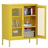 Yellow Metal Storage Cabinet...