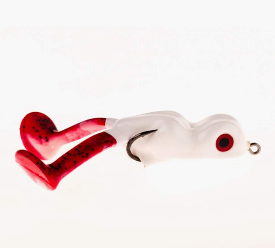 Scum Frog BigFoot Topwater Bass Fishing Paddle Foot Hollow Body Frog Lure with Weedless Hooks