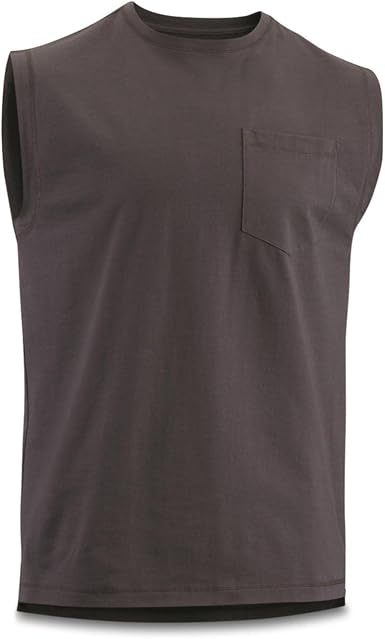 Stain Kicker Sleeveless Pocket T Shirt 