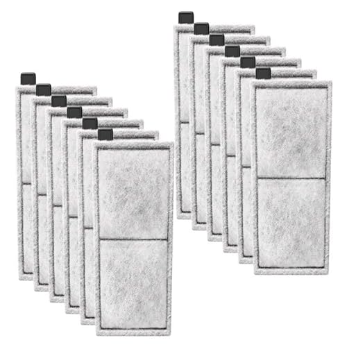 Switior 12 Pack Large Filter Cartridge for Top Fin RF-L Filter, Aqurium Filter Cartridge Refill for Top Fin Desktop Aquariums with Large Retreat Filter