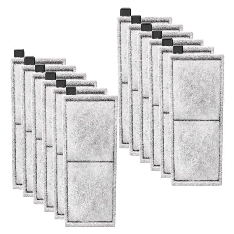 Switior 12 Pack Large Filter Cartridge for Top Fin RF-L Filter Aqurium Filter Cartridge Refill for Top Fin Desktop Aquariums with Large Retreat Filter