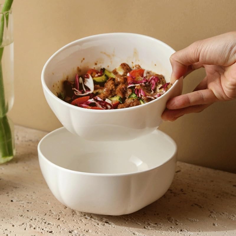 Petals Bowl Restaurant Ceramic Salad Fruit Rice Household Soup