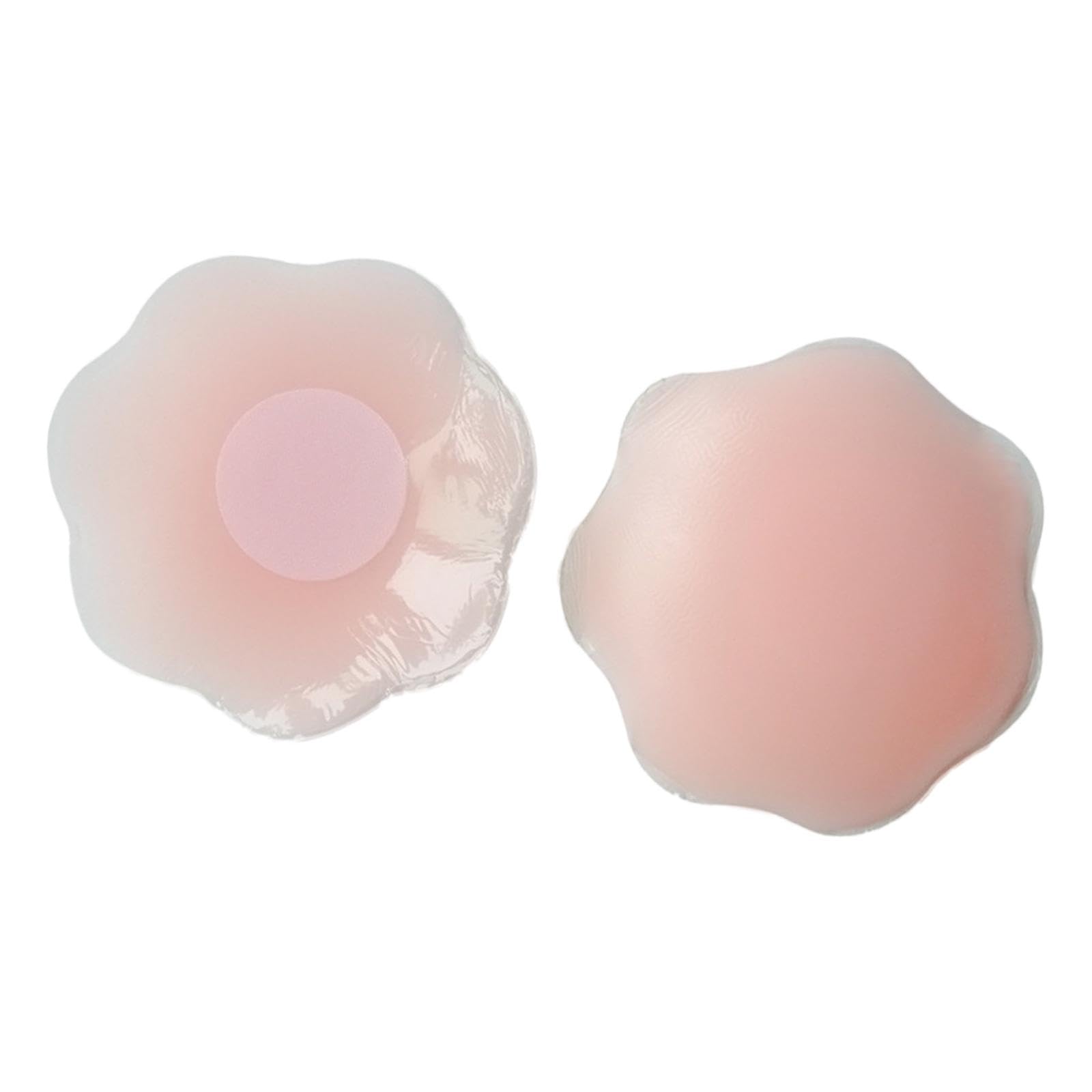 Women Breast Cover Silicone Summer Breast Pad for Evening Dress Deep V Dress Pink Flower Shape-image-12