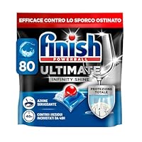 Finish Ultimate Infinity Shine Pastiglie Lavastoviglie, 80 Capsule Lavastoviglie, Detergenti per...