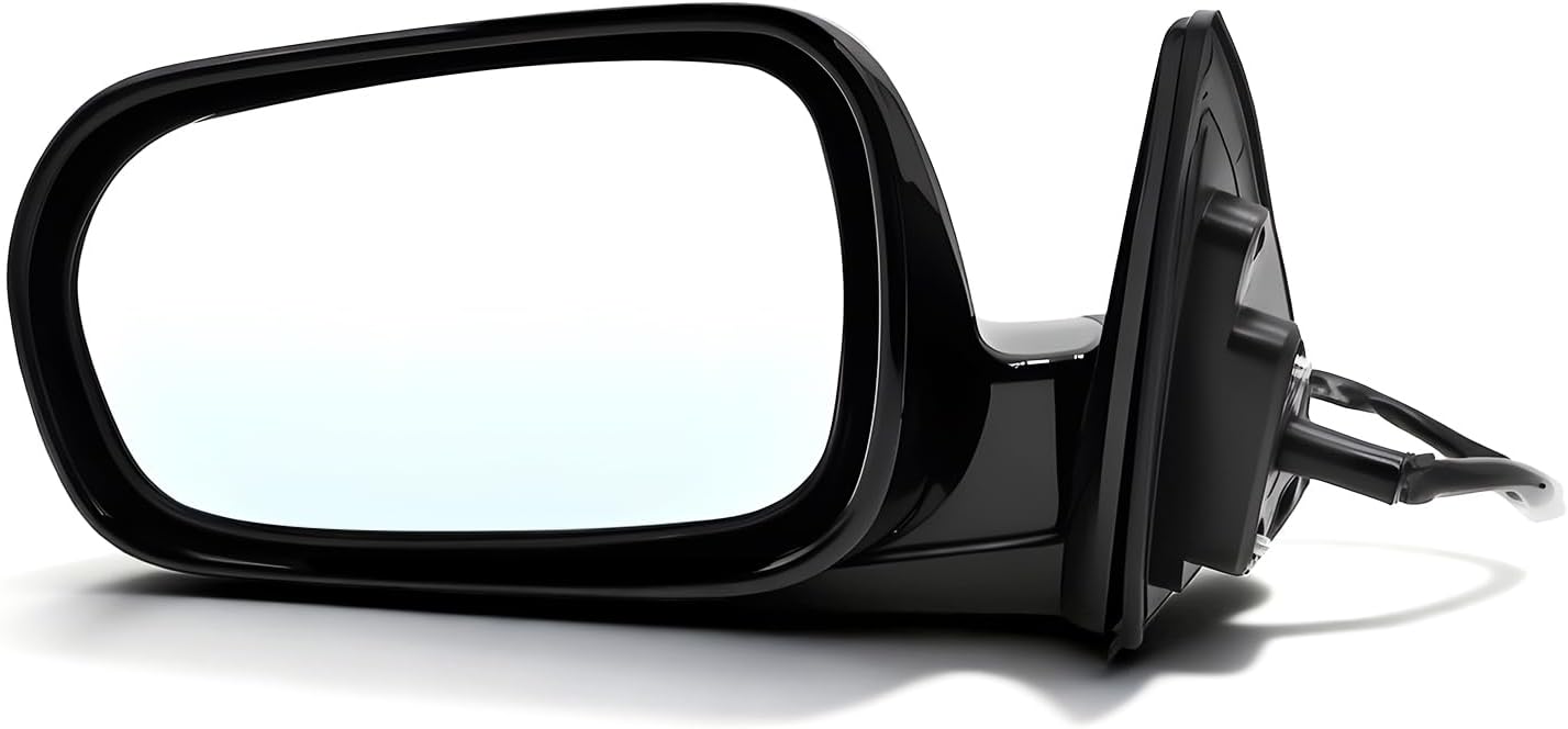 Left Driver Side Mirror Assembly Compatible with Accord 4-Door 1998-2002 Side View Mirror Manual Folding and Power HO1320125 76250-S84-A31 Black (3Pins)