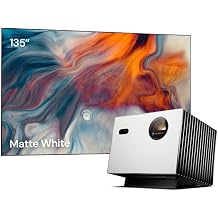 Valerion StreamMaster Plus2 4K Laser Projector with 135-inch Fixed Frame Projector Screen