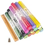 ELECCIÓN DE SÚPER INCIENSO: obtienes 18 paquetes con 20 barras cada uno. Un total de 360 ​​palos. Todos los paquetes diferentes, sin duplicados. Desde lirio, loto hasta limón, sandalia, coco, ylang hasta manzana verde, citronela, osmanto, reina de la noche hasta clavel, rosa blanca, pachulí, eucalipto, jazmín, lavanda, súper sándalo y salvia, todo está incluido.