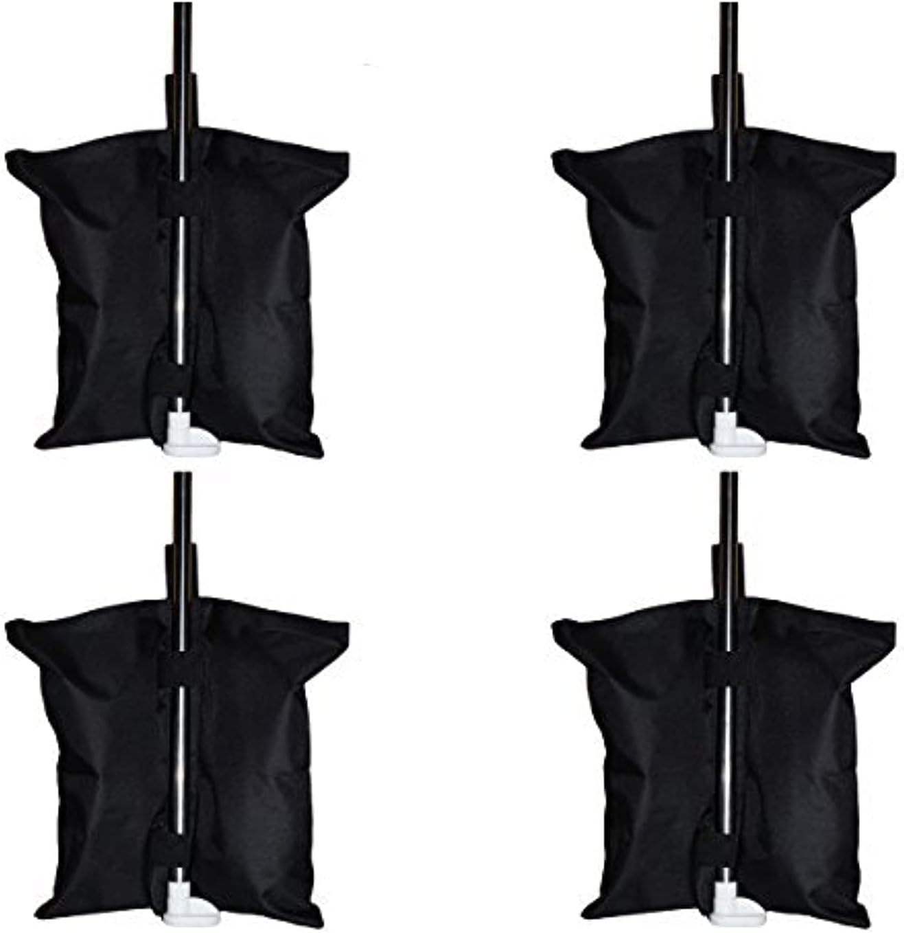 CELEISITE 4pcs/ Heavy Duty Double-Stitched 17-inch Sand Bag Anchor Kit Gazebo Tent Leg Weight Bag for Pop up Canopy Tent Weighted Feet Bag (4 Pack sandbag)