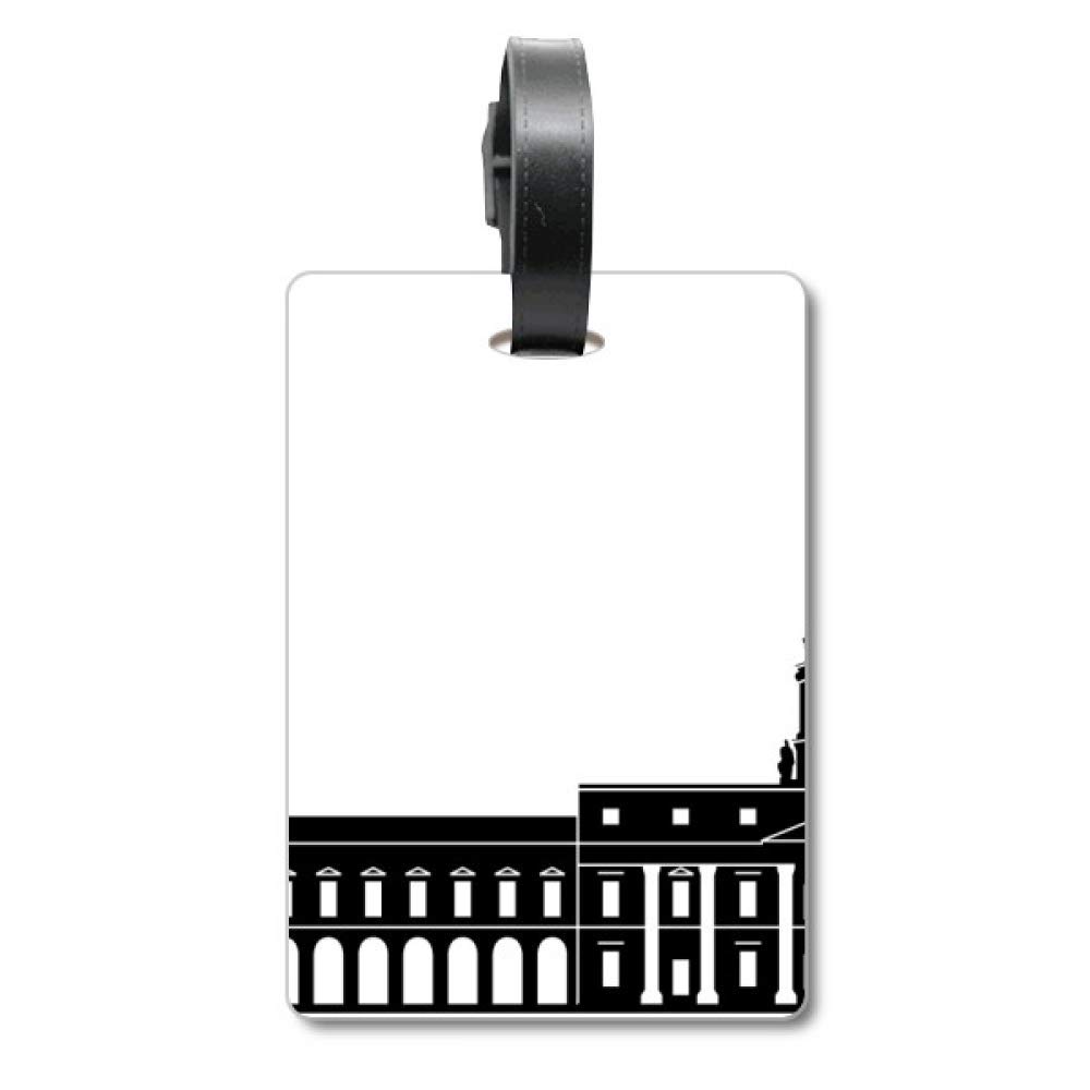 Étiquette d'identification voyage Dublin pour valise style paysage de construction - 5