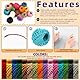 Swpeet 15 Pcs Jute Schnur mit 15 Farbe 2mm 3 Ply natürliche Juteschnur für Geschenk-Verpackung, Pflanze hängen, Kunstwerke, DIY-Handwerk, Bild-Display und Verzierungen und Weihnachtsbaum Dekoration