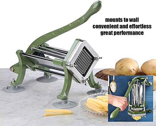Picador de patatas comercial de acero inoxidable resistente con ventosas 3