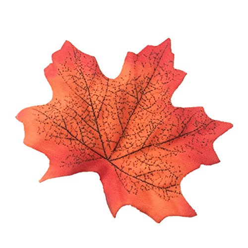Derker 200 Assorted Artificial Fall Maple Leaves Of Autumn Colors - Great Autumn Table Scatters And Fall Decorating By Derker #TOP4