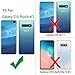 LeYi Samsung Galaxy S10 Plus Case, Galaxy S10+ Case with 3D PET Screen Protector [2 Pack] for Girls Women, Glitter Diamond Liquid Quicksand Clear Phone Case for Samsung S10 Plus ZX Teal/Purple